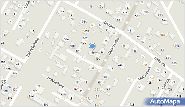 Marki, Ząbkowska, 51, mapa Marki