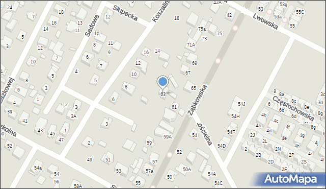 Marki, Ząbkowska, 63, mapa Marki