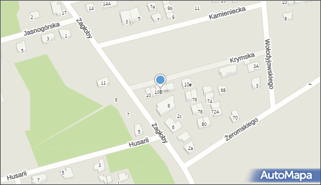 Marki, Zagłoby Jana Onufrego, 10C, mapa Marki
