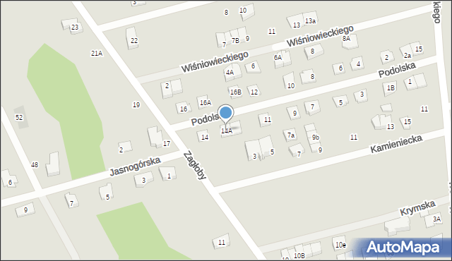 Marki, Zagłoby Jana Onufrego, 14A, mapa Marki