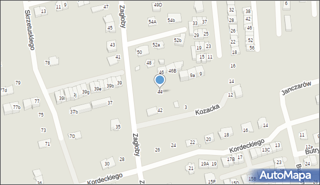 Marki, Zagłoby Jana Onufrego, 44, mapa Marki