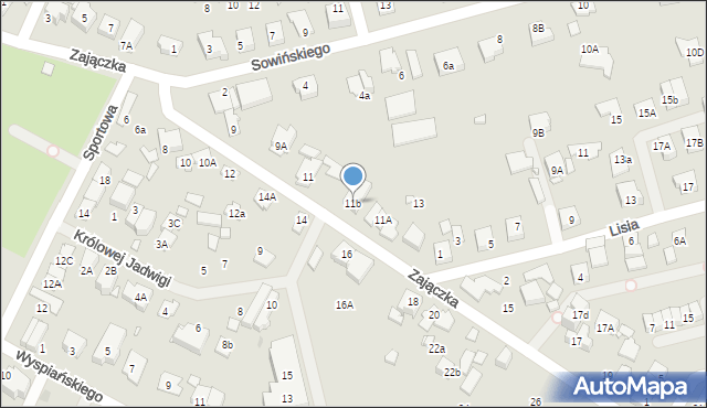 Marki, Zajączka Józefa, gen., 11b, mapa Marki