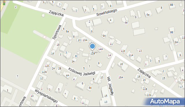 Marki, Zajączka Józefa, gen., 12a, mapa Marki