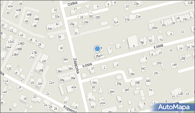 Marki, Zajączka Józefa, gen., 35A, mapa Marki