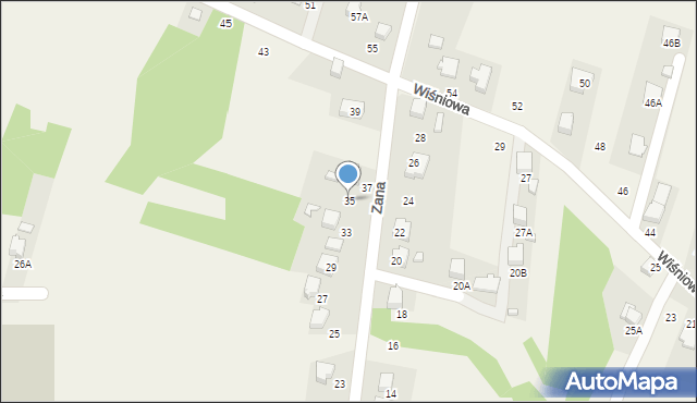 Marklowice, Zana Tomasza, 35, mapa Marklowice