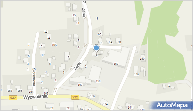 Marklowice, Zana Tomasza, 4, mapa Marklowice