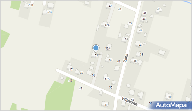 Marklowice, Zana Tomasza, 53, mapa Marklowice