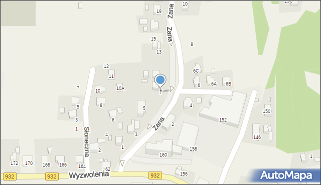Marklowice, Zana Tomasza, 7, mapa Marklowice