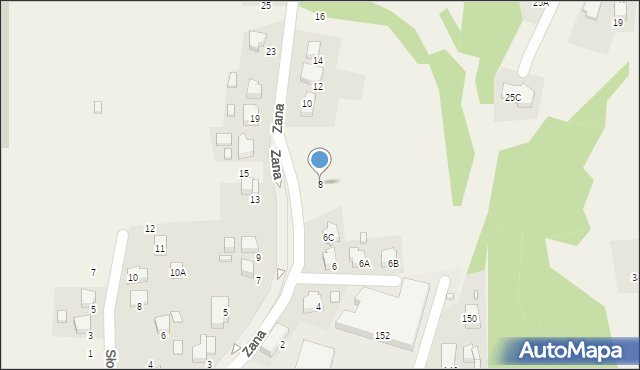 Marklowice, Zana Tomasza, 8, mapa Marklowice