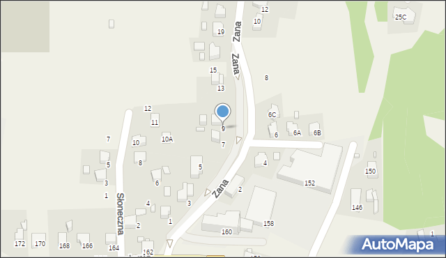 Marklowice, Zana Tomasza, 9, mapa Marklowice