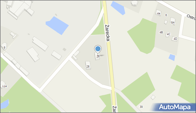 Masłońskie, Żarecka, 26, mapa Masłońskie
