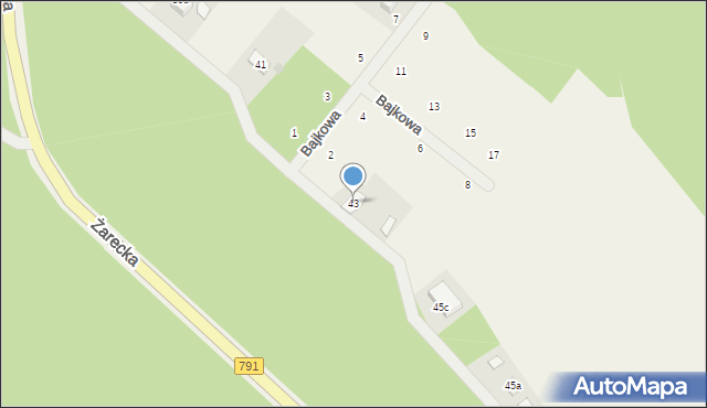 Masłońskie, Żarecka, 43, mapa Masłońskie