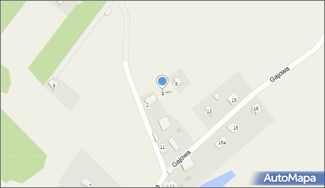 Michalin, Zacisze, 4, mapa Michalin