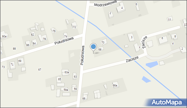 Michałów, Zacisze, 1A, mapa Michałów