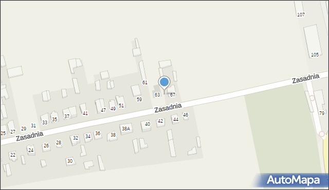 Michów, Zasadnia, 65, mapa Michów