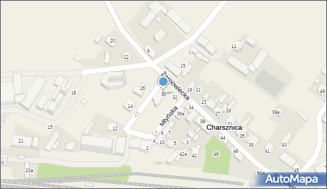 Miechów-Charsznica, Żarnowiecka, 30, mapa Miechów-Charsznica