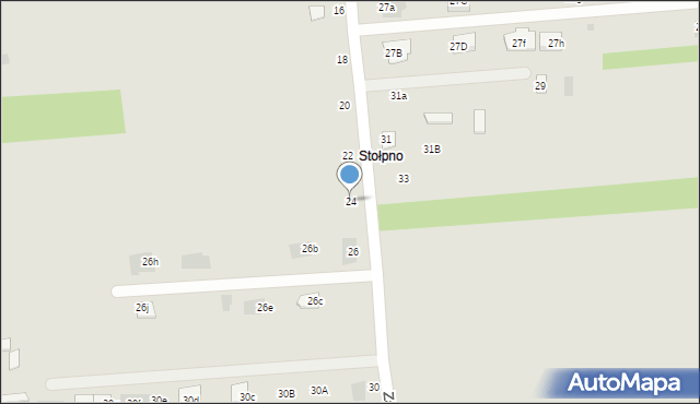 Międzyrzec Podlaski, Zadworna, 24, mapa Międzyrzec Podlaski