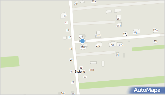 Międzyrzec Podlaski, Zadworna, 27B, mapa Międzyrzec Podlaski