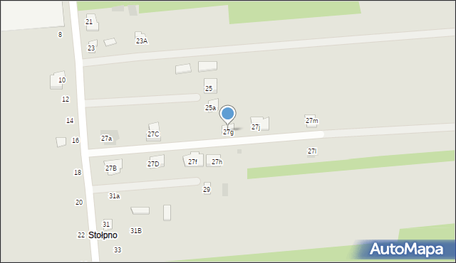 Międzyrzec Podlaski, Zadworna, 27g, mapa Międzyrzec Podlaski