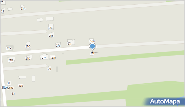 Międzyrzec Podlaski, Zadworna, 27l, mapa Międzyrzec Podlaski