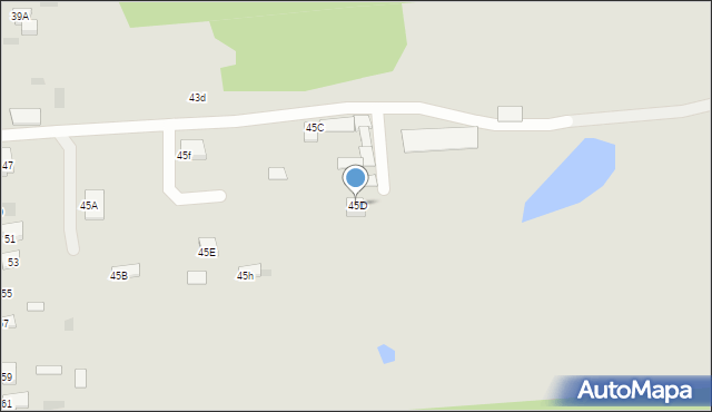 Międzyrzec Podlaski, Zadworna, 45D, mapa Międzyrzec Podlaski