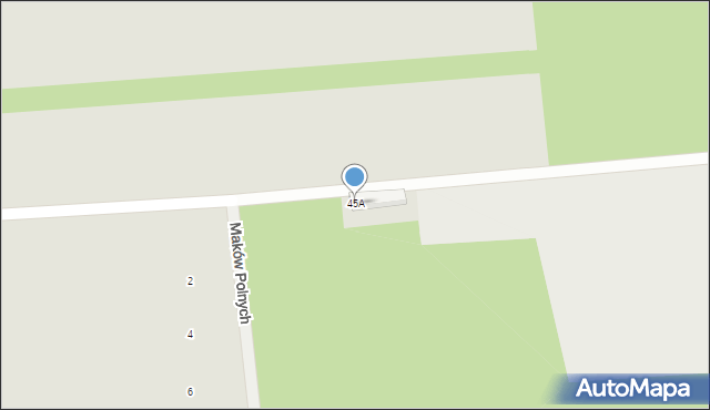 Międzyrzec Podlaski, Zahajkowska, 45A, mapa Międzyrzec Podlaski