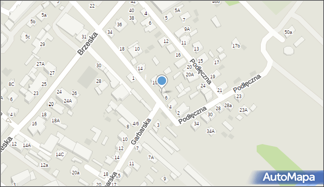 Międzyrzec Podlaski, Zarówie, 8, mapa Międzyrzec Podlaski