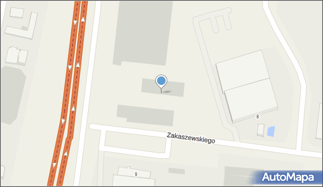 Międzyrzecz, Zakaszewskiego, 10, mapa Międzyrzecz