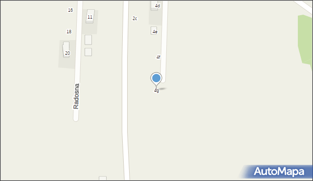 Mierzęcice, Zasadzina Władysława, ks., 4g, mapa Mierzęcice