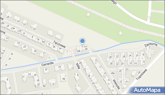 Mierzyn, Zaciszna, 32, mapa Mierzyn