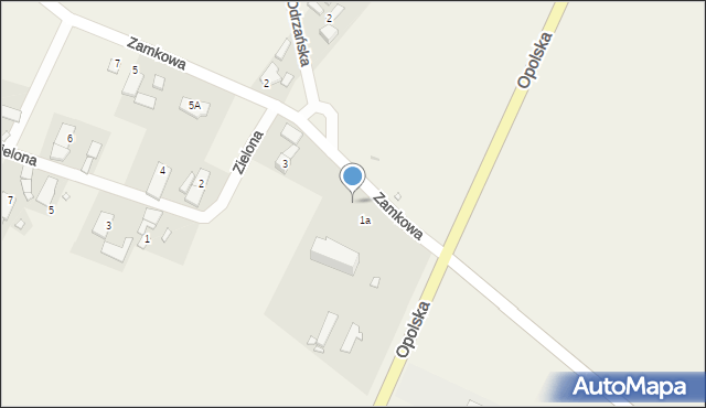 Mikolin, Zamkowa, 1b, mapa Mikolin