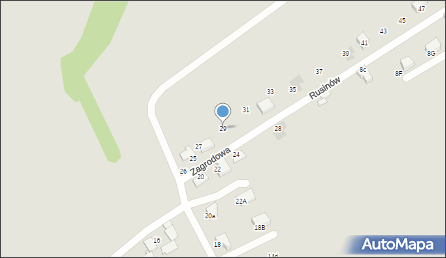 Mikołów, Zagrodowa, 29, mapa Mikołów