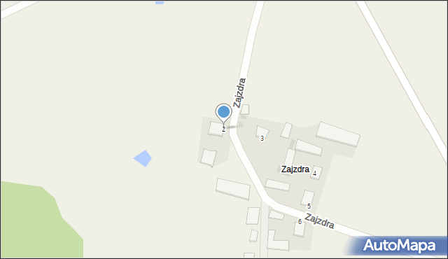 Milenkowce, Zajzdra, 2, mapa Milenkowce
