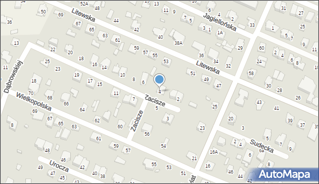 Mińsk Mazowiecki, Zacisze, 4, mapa Mińsk Mazowiecki