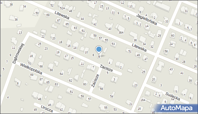 Mińsk Mazowiecki, Zacisze, 6, mapa Mińsk Mazowiecki