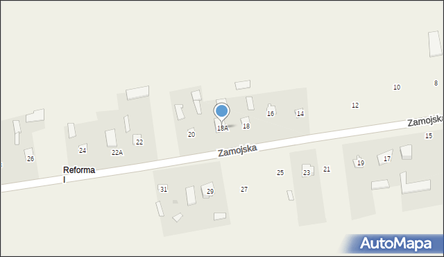 Mircze, Zamojska, 18A, mapa Mircze