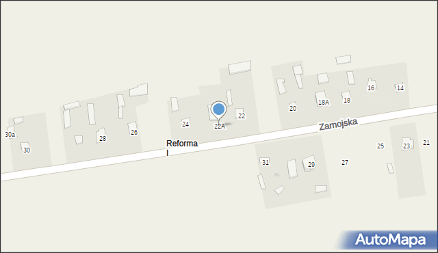 Mircze, Zamojska, 22A, mapa Mircze