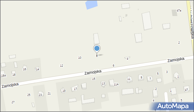 Mircze, Zamojska, 8, mapa Mircze