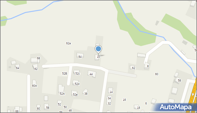 Mogilany, Żary, 10, mapa Mogilany