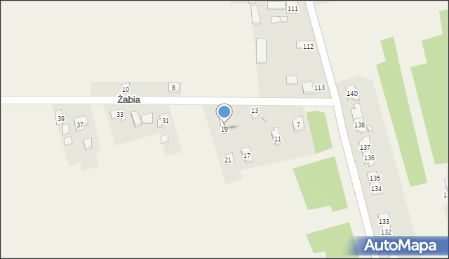 Mójcza, Żabia, 19, mapa Mójcza