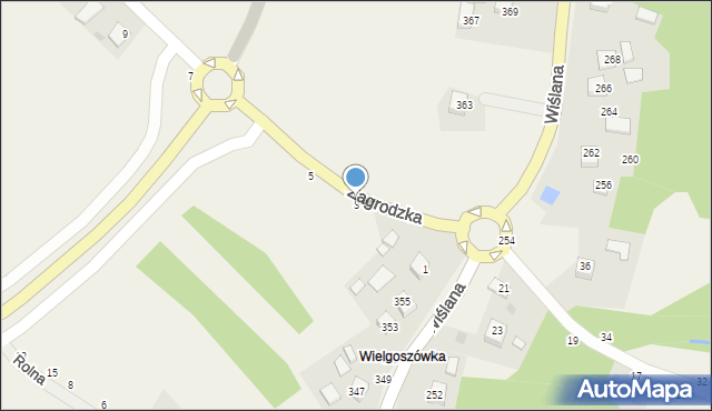 Mokrzyska, Zagrodzka, 3, mapa Mokrzyska