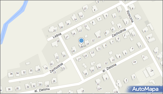 Mosty, Zachodnia, 16, mapa Mosty