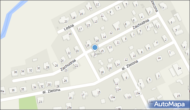 Mosty, Zachodnia, 17, mapa Mosty