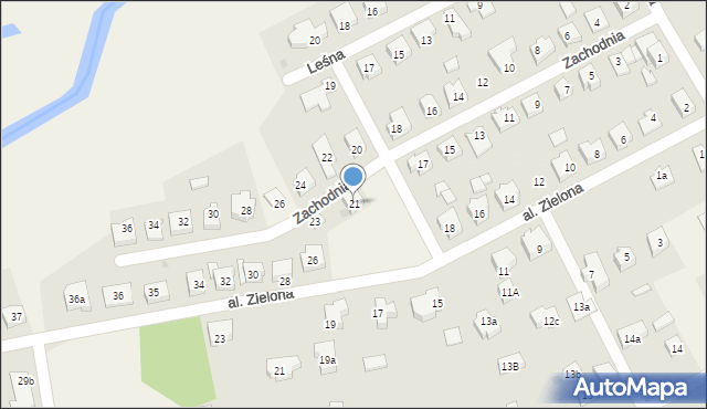 Mosty, Zachodnia, 21, mapa Mosty