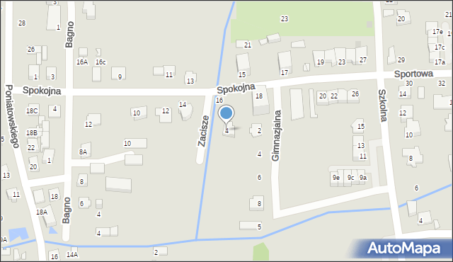 Mszczonów, Zacisze, 4, mapa Mszczonów