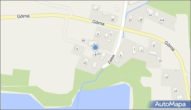 Mymoń, Zalew, 8, mapa Mymoń