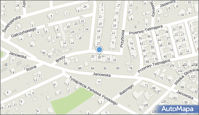 Mysłowice, Zapolskiej Gabrieli, 24, mapa Mysłowice