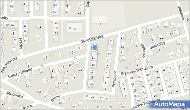 Mysłowice, Zapolskiej Gabrieli, 9, mapa Mysłowice