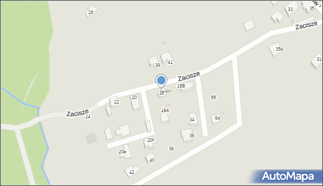 Mysłowice, Zacisze, 18, mapa Mysłowice