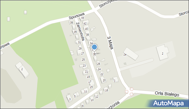 Mysłowice, Zamenhofa Ludwika, dr., 30, mapa Mysłowice